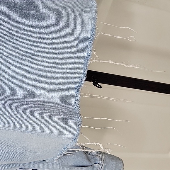 Agolde Raw Hem Light Washed Denim Jacket SIze Small - Picture 9 of 12